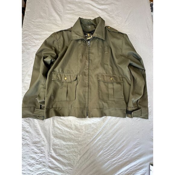 Quartermaster Law Pro mens Green Jacket XL‎ long sleeve collared polyester - Picture 1 of 9